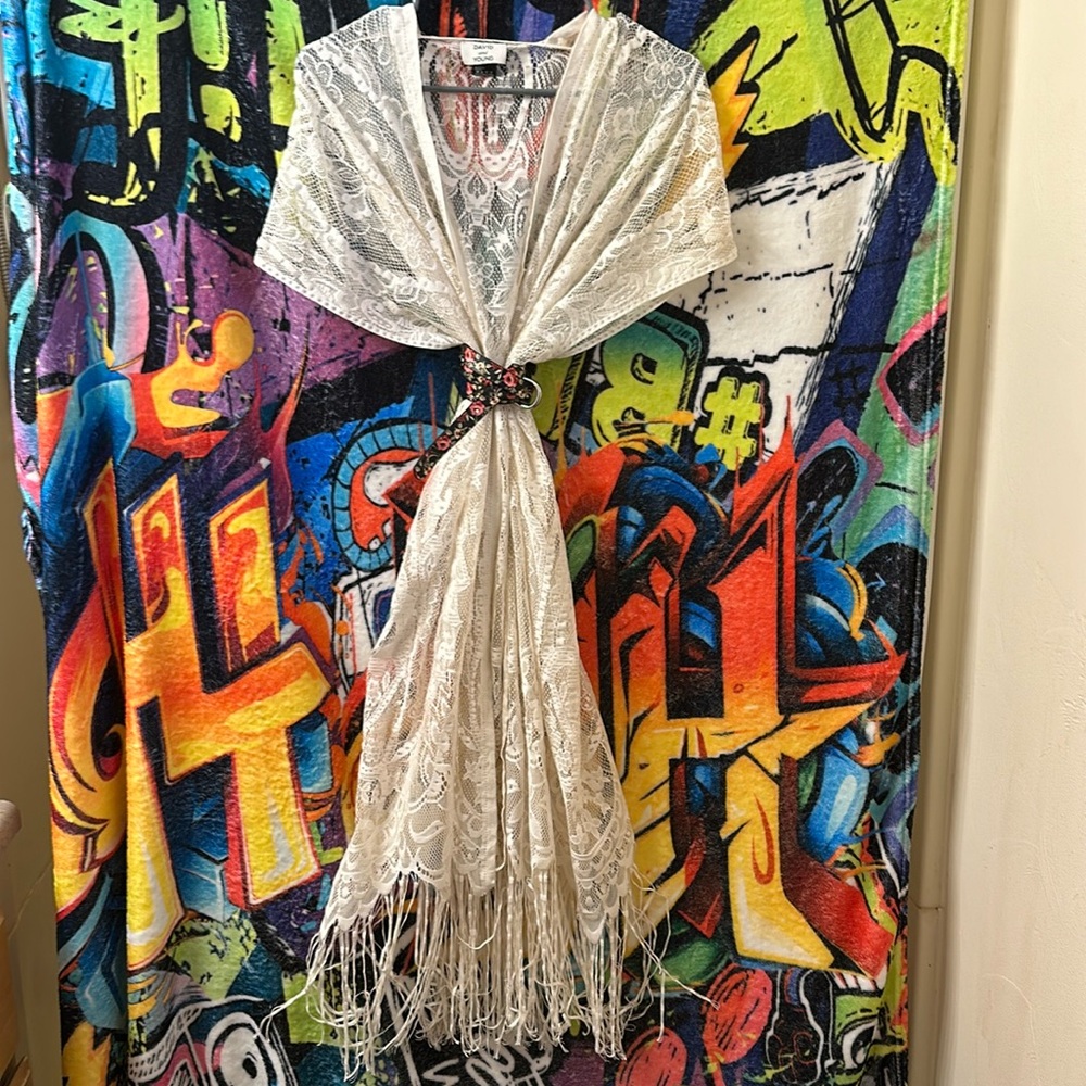 White Lace Duster